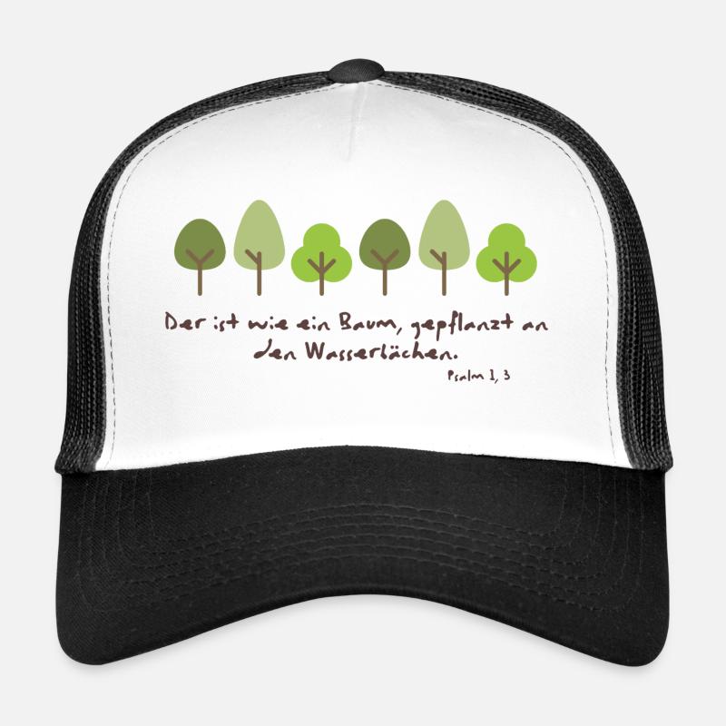 Arbre planté - Casquette trucker - blanc/noir