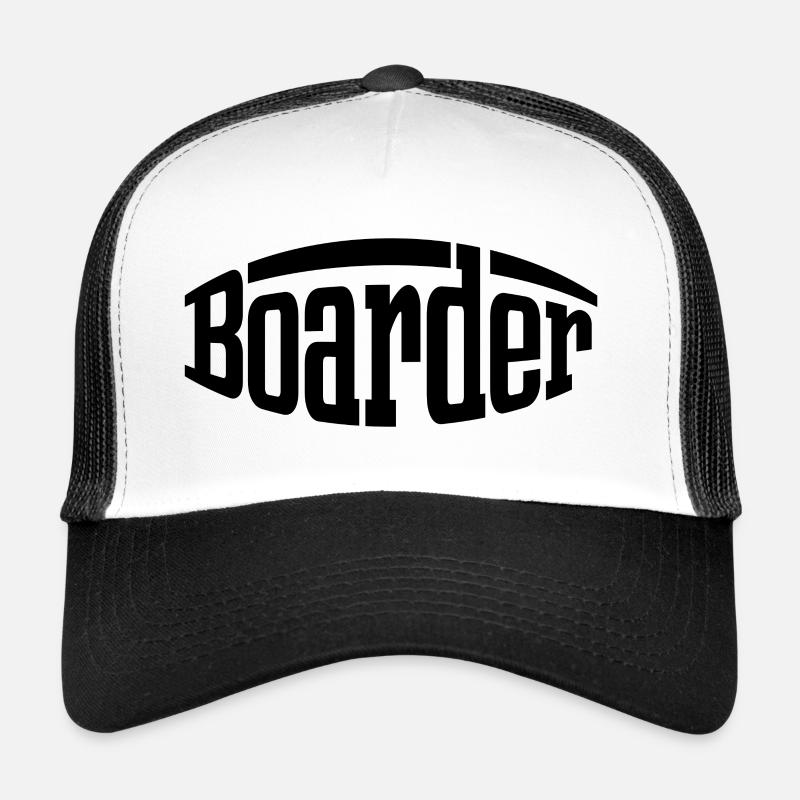 Boarder - Trucker Cap - Weiß/Schwarz
