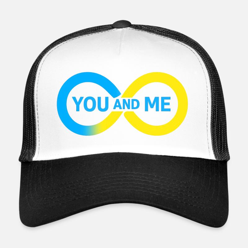 Lebendige Freundschaftsillustration Trucker Cap