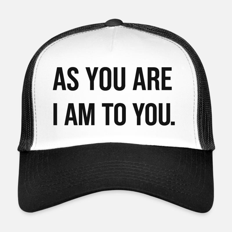Inspiring self-love message - Trucker Cap - white/black