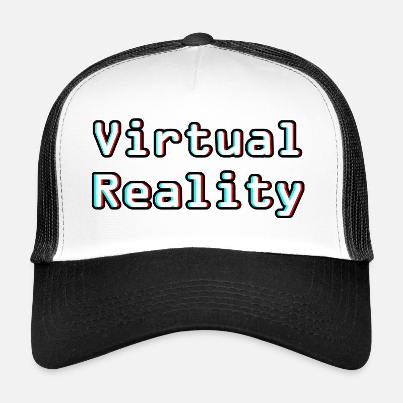 Virtual Reality Unleashed - Digitale Kunst - Trucker Cap - Weiß/Schwarz