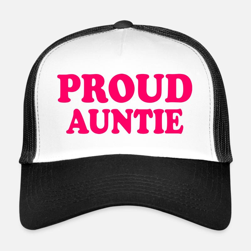 Proud auntie - Trucker Cap - Weiß/Schwarz