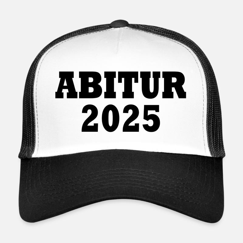 Abitur 2025 - Trucker Cap - Weiß/Schwarz