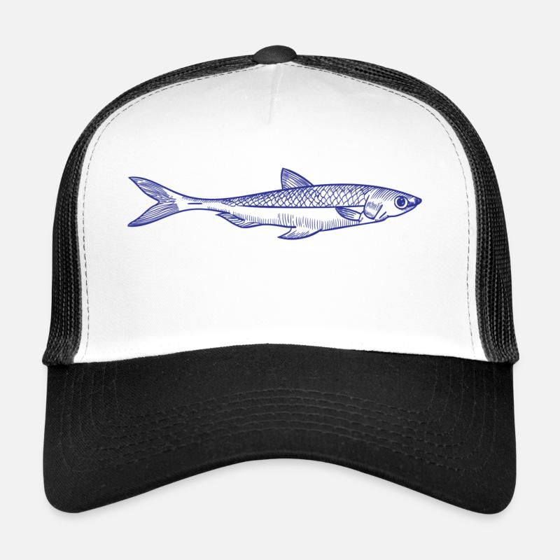 Fish - Trucker Cap - white/black