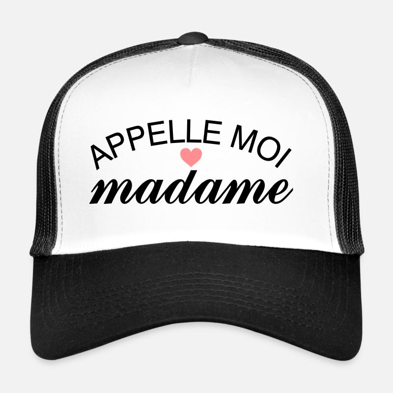 Appelle Moi Madame - Casquette trucker  - blanc/noir