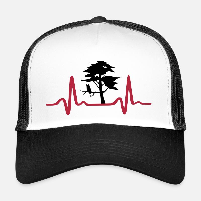 Nature Heartbeat, Tree & ECG Casquette trucker 