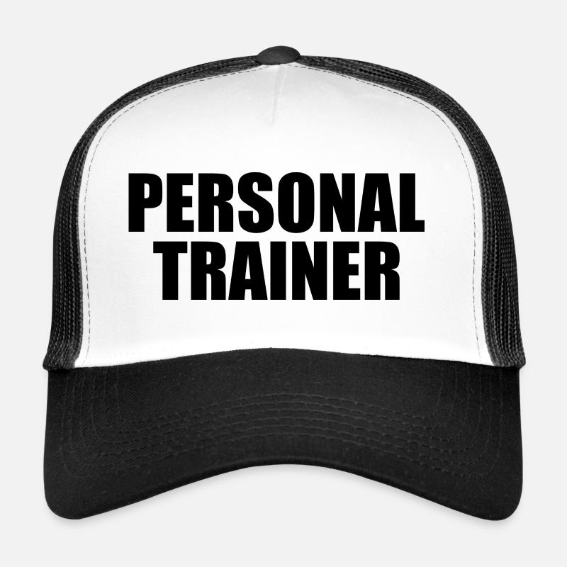 Personal trainer - Casquette trucker  - blanc/noir