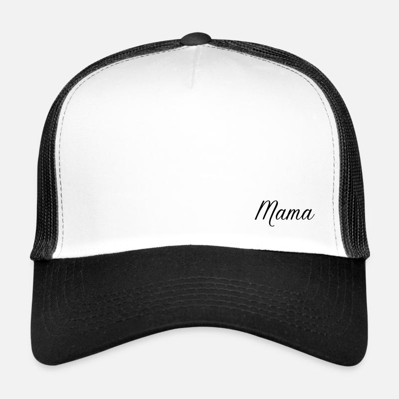 Maman - Casquette trucker  - blanc/noir