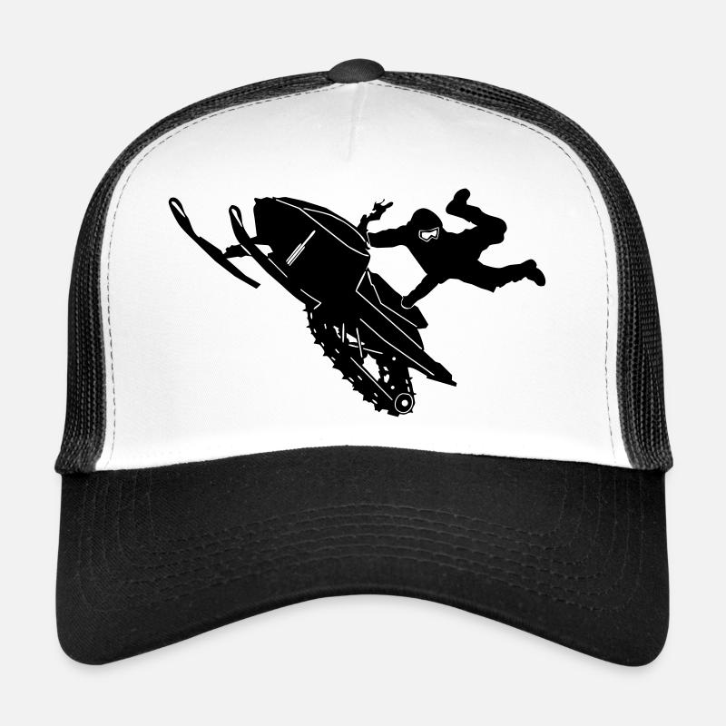 Snowmobile cleasanna tiománaí Trucker Cap