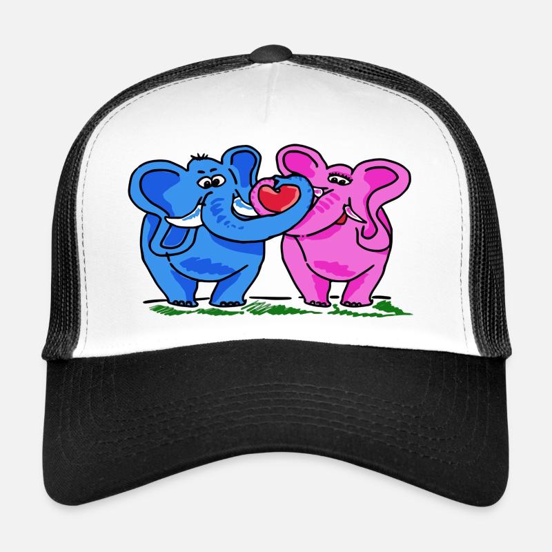 éléphants doux Casquette trucker 