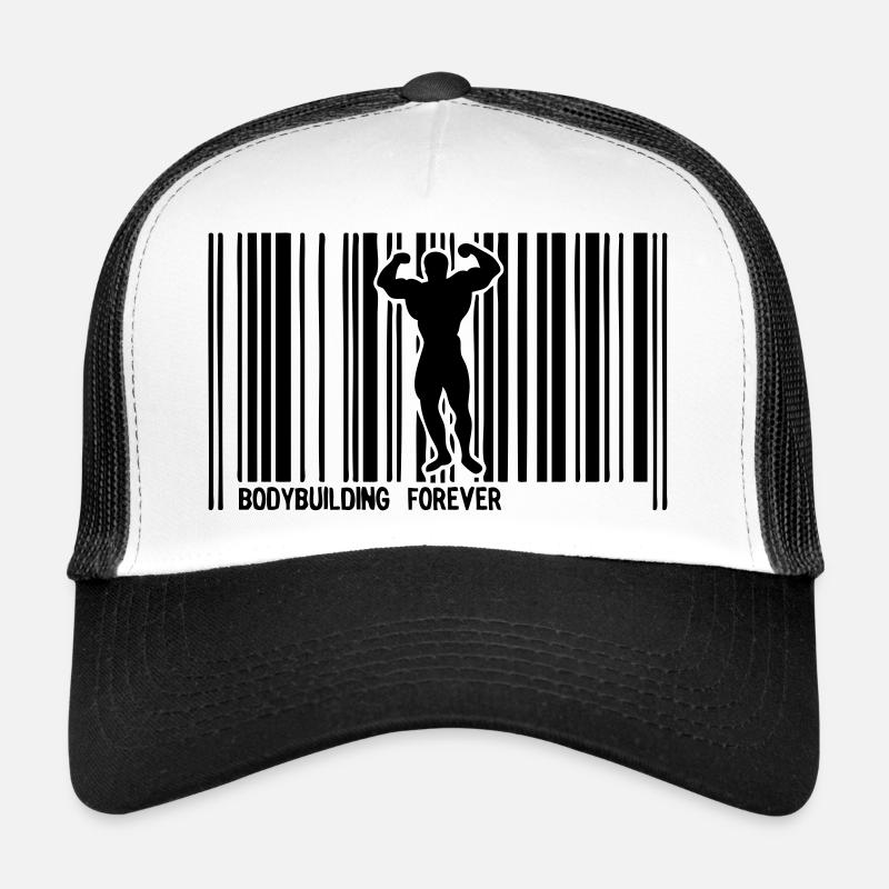 code barre bodybuilding forever musculation Casquette trucker 