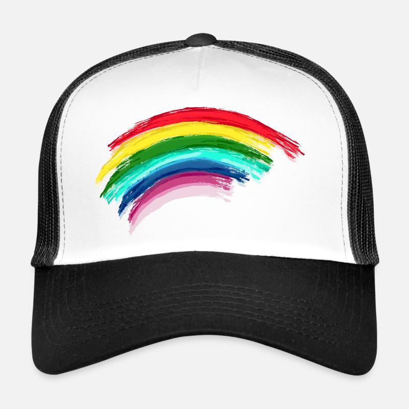 Rainbow Regenbogen Hope Trucker Cap