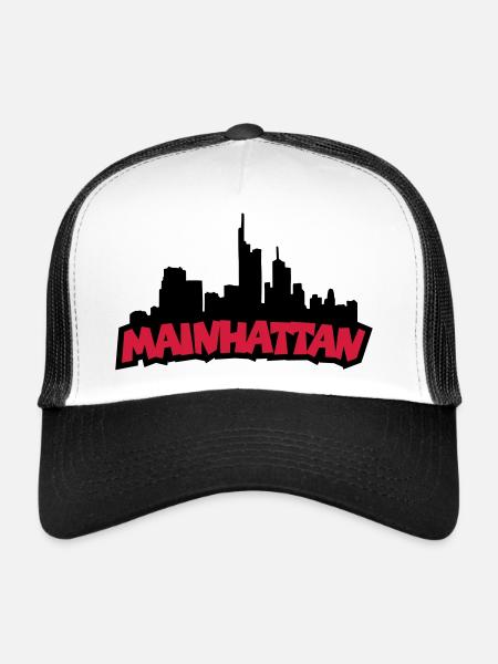 Mainhattan - Trucker Cap - white/black - Front