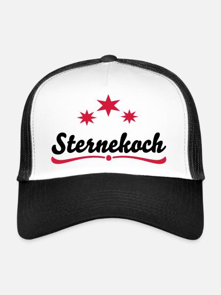 le chef étoilé - Casquette trucker  - blanc/noir - Devant