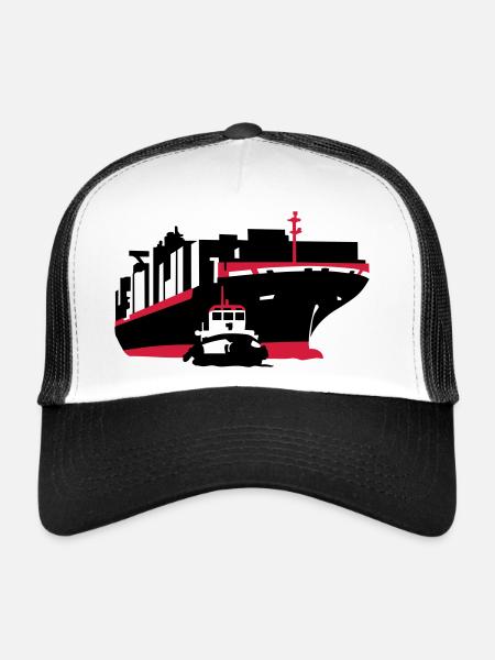 container ship - Trucker Cap - white/black - Front