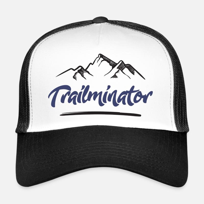 Trail Running - Trailminator - Trucker Cap - Weiß/Schwarz