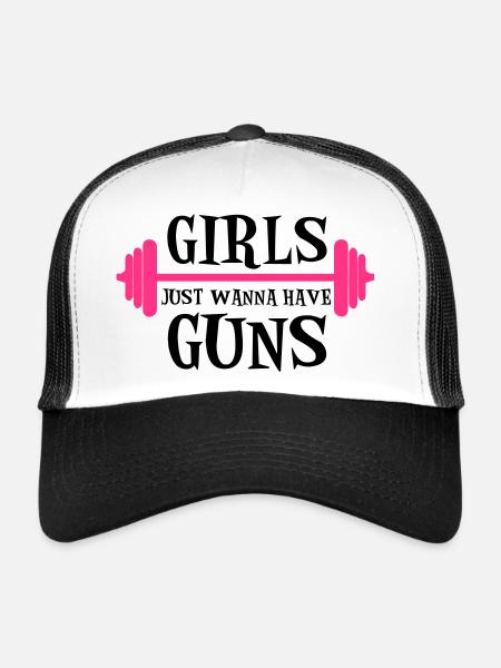 Guns - Trucker Cap - white/black - Front