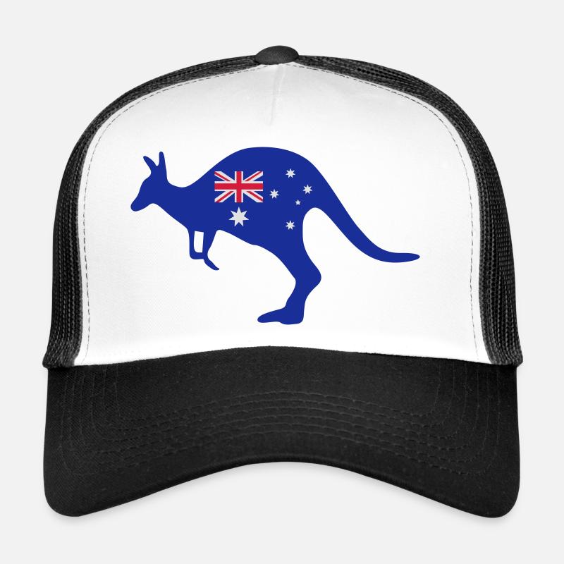 Australien - Trucker Cap - Weiß/Schwarz