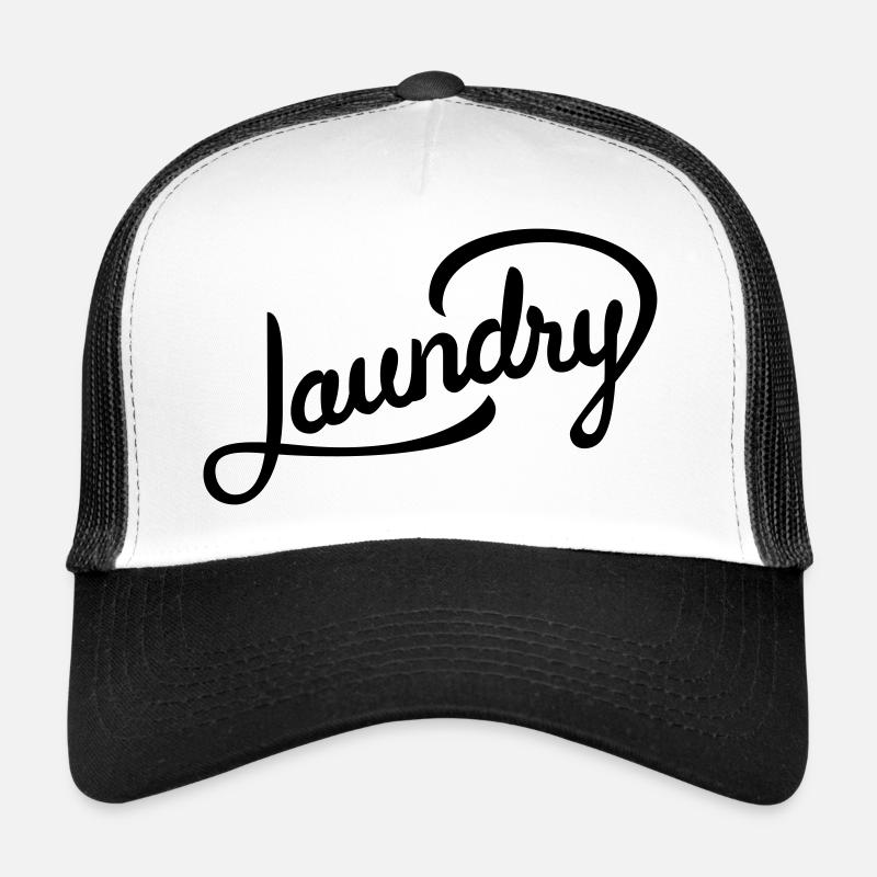 Funny lettering for laundry Trucker Cap