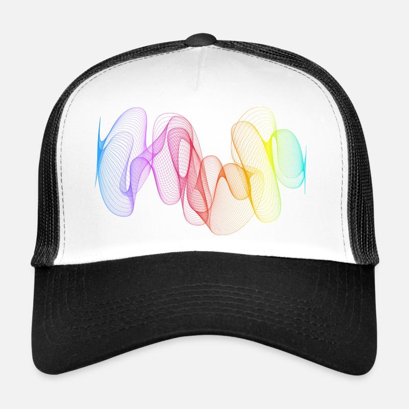 Lignes abstraites Design 02 Casquette trucker 