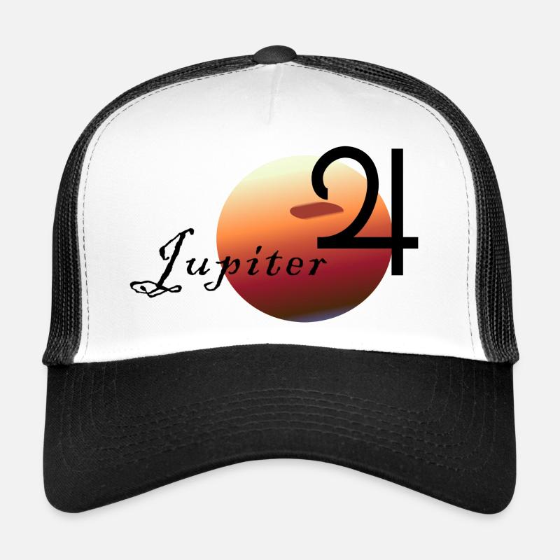 Jupiter - Casquette trucker  - blanc/noir
