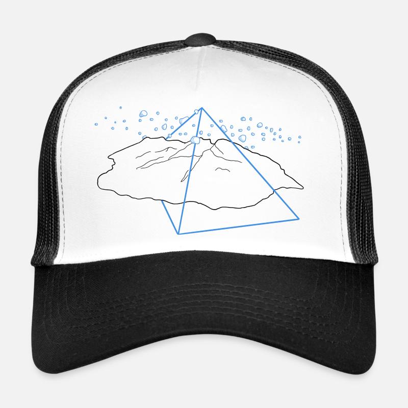 île de la reunion - Casquette trucker  - blanc/noir