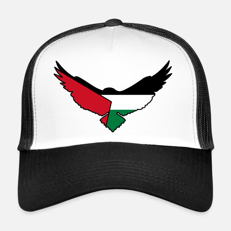 Eagle Palestine - Trucker Cap - white/black