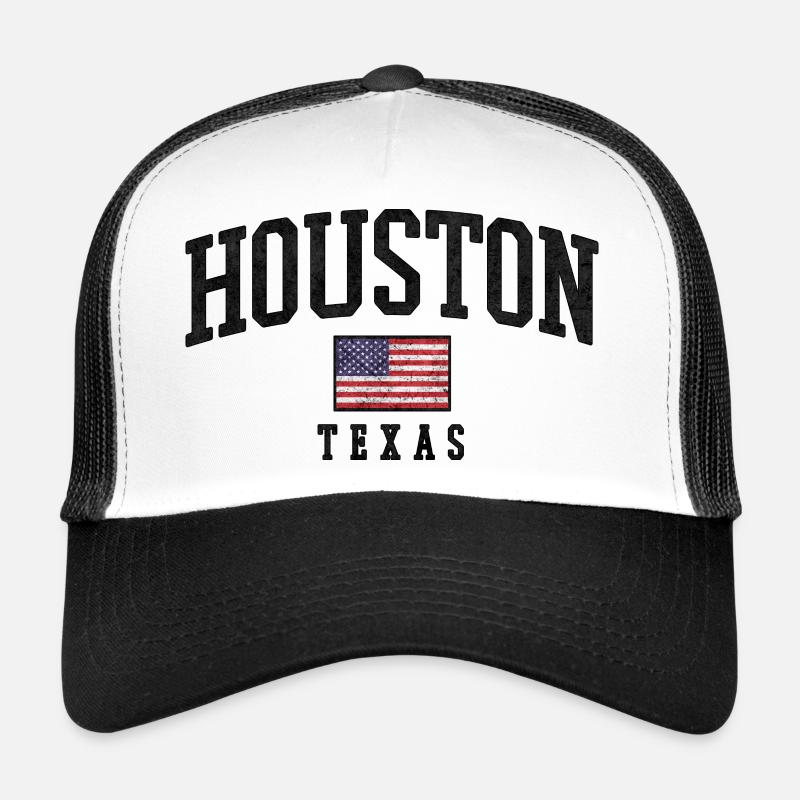 Houston Texas Flag Vintage Trucker Cap