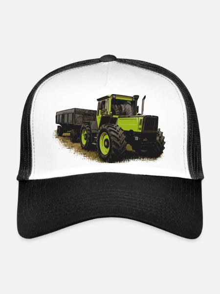 MB trac 1600 turbo with trailer - Trucker Cap - white/black