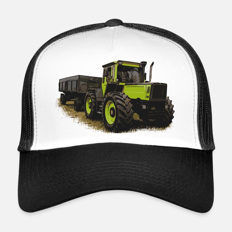 MB trac 1600 turbo with trailer - Trucker Cap - white/black
