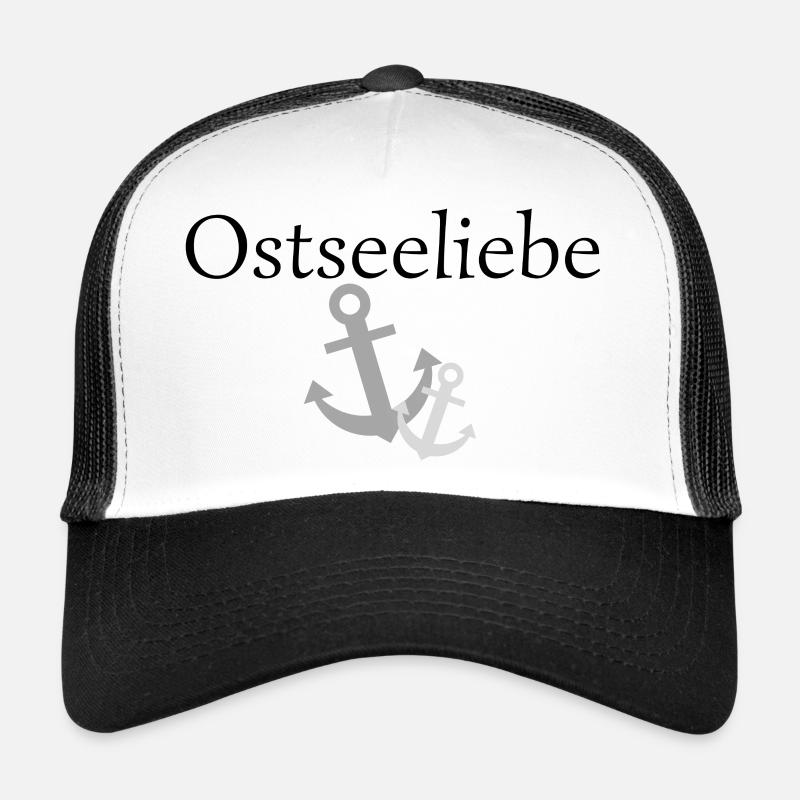 Ostseeliebe - Trucker Cap - Weiß/Schwarz