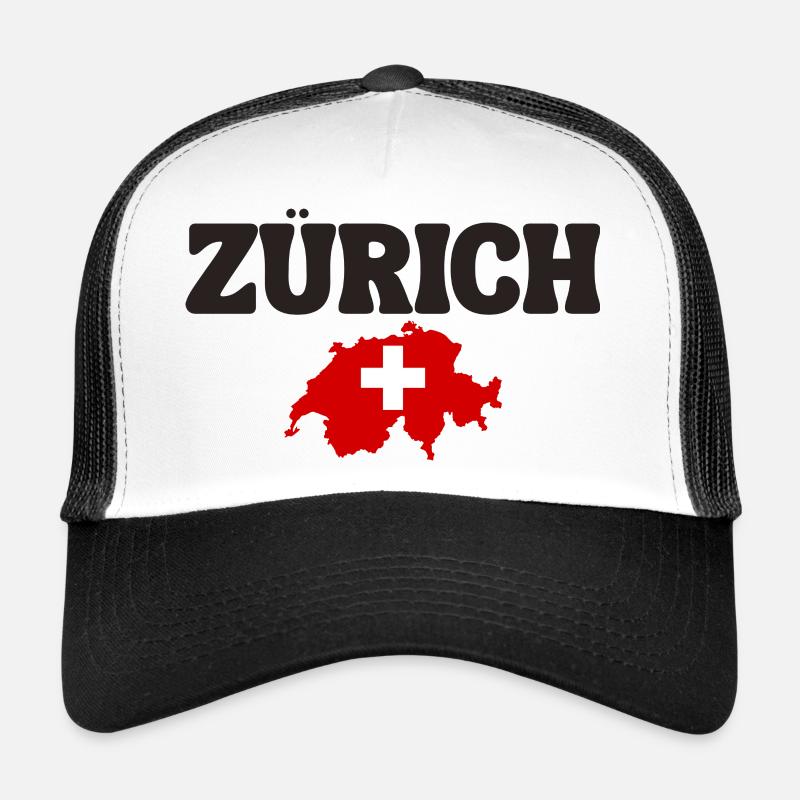 Zürich - Trucker Cap - Weiß/Schwarz