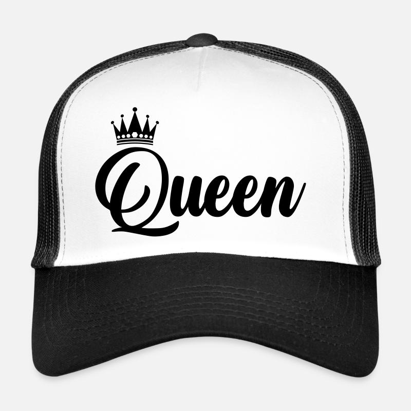 reine - Casquette trucker  - blanc/noir