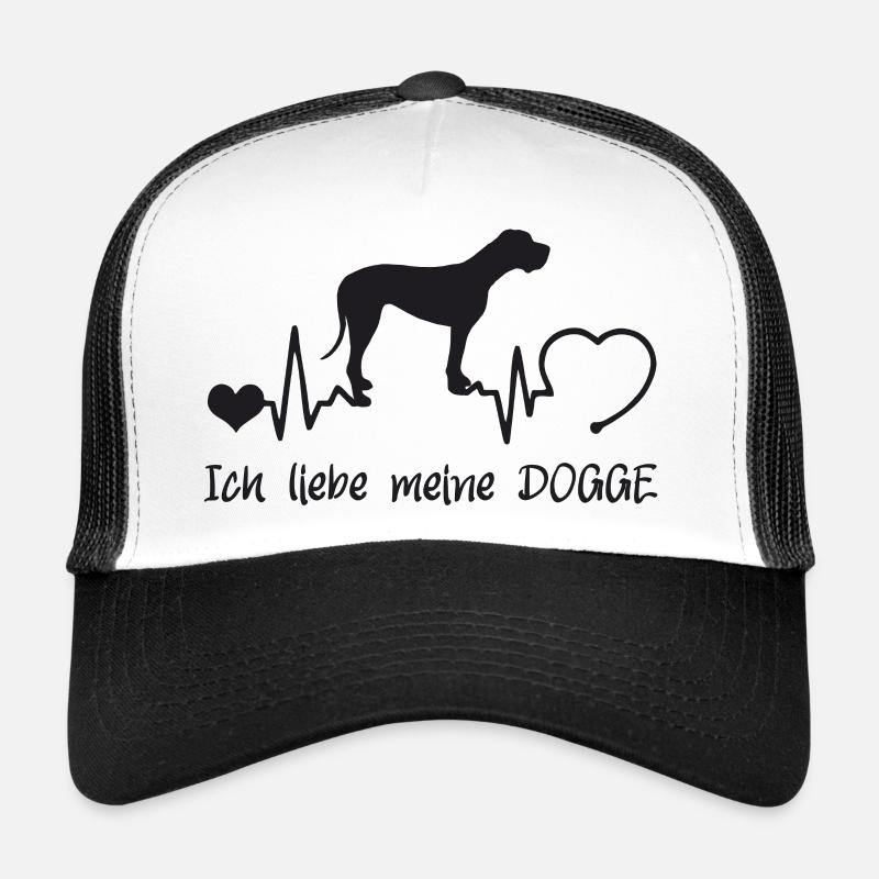 Deutsche Dogge mit Herzschlag Trucker Cap