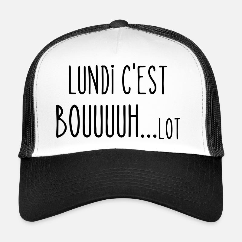 lundi c'est bouh lot Casquette trucker 