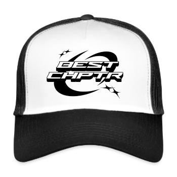 Bestes Kapitel / best chapter - Trucker Cap - Weiß/Schwarz - Vorne