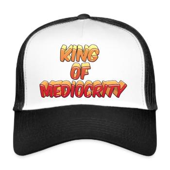 King of mediocrity - Trucker Cap - white/black - Front