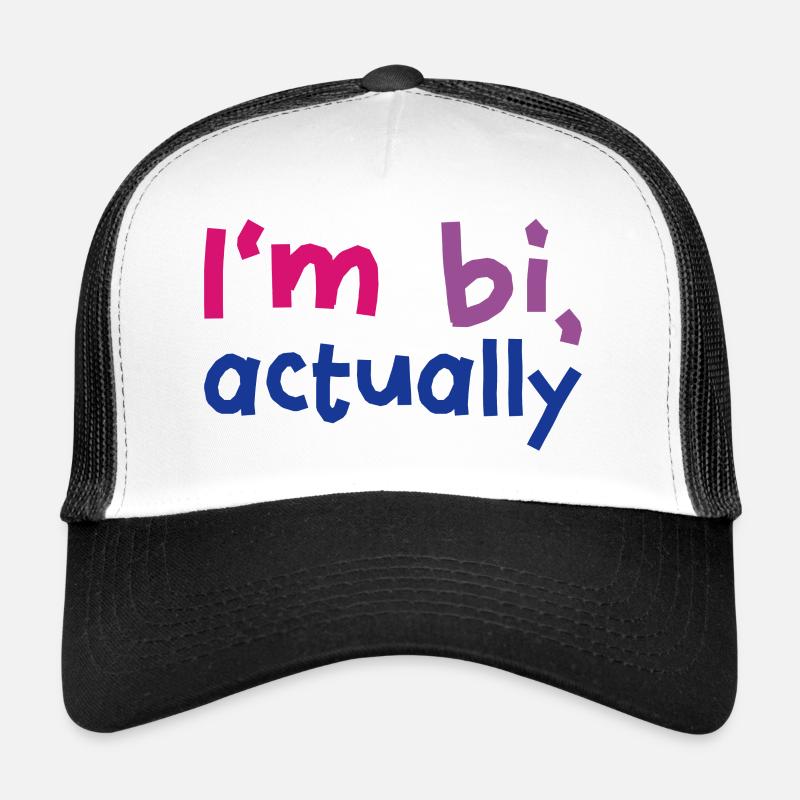 I'm bi actually Trucker Cap