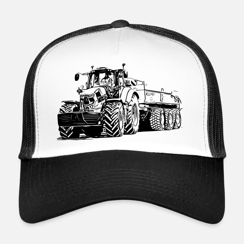 Tracteur avec remorque Casquette trucker 