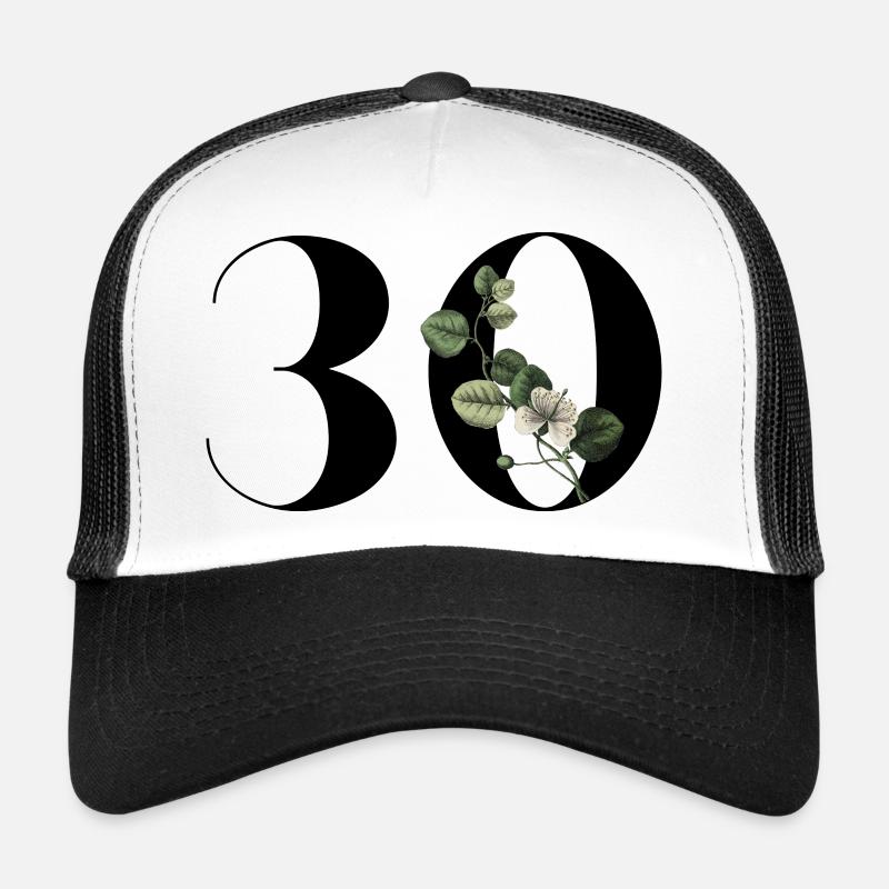 Nummer 30 Blumengrün - 30. Blumengeburtstag Trucker Cap