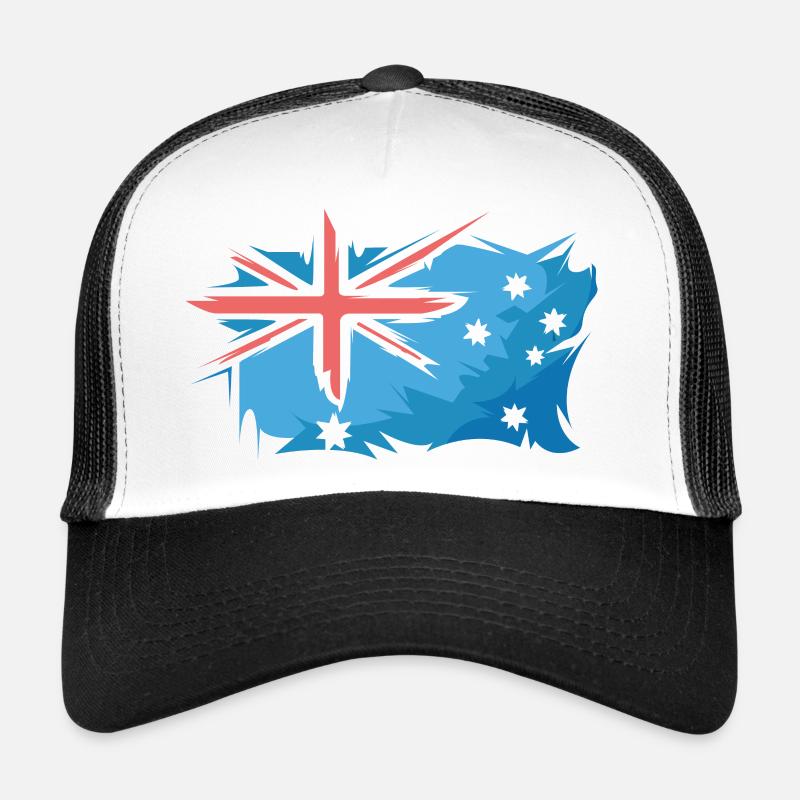 Australien Flagge Illustration Kunst Zeichen Logo Trucker Cap