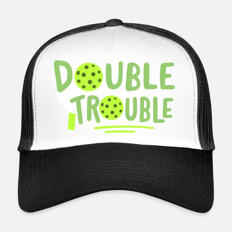 Pickleball-Spieler - Trucker Cap - Weiß/Schwarz
