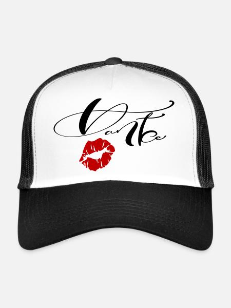 Merci - Casquette trucker  - blanc/noir - Devant