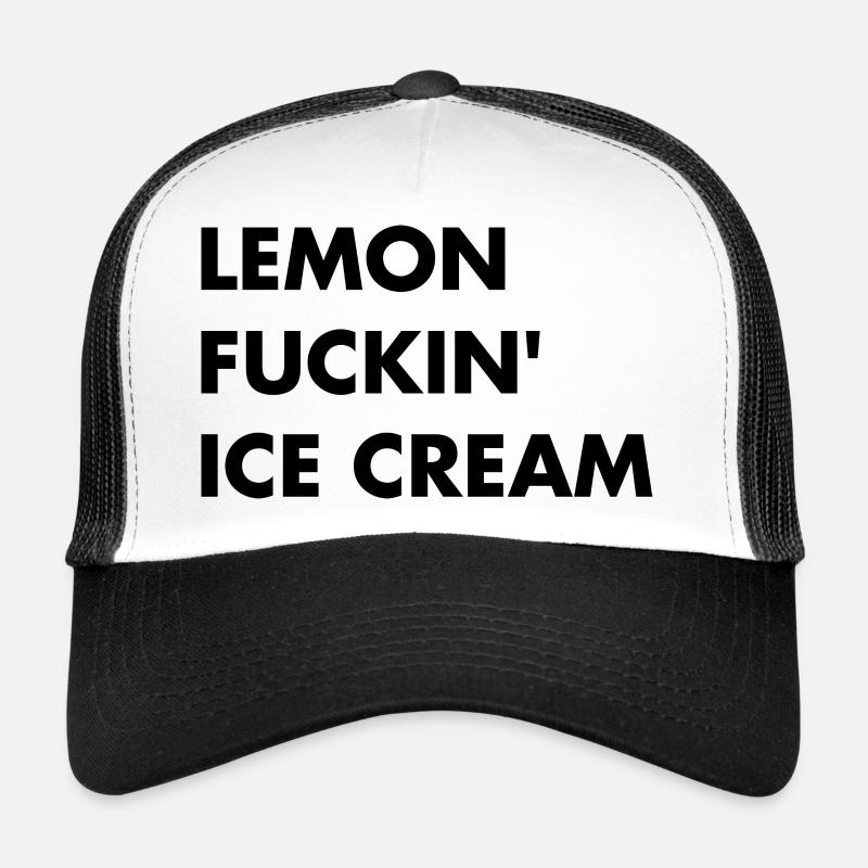 Glace au citron - Lettrage noir Casquette trucker 
