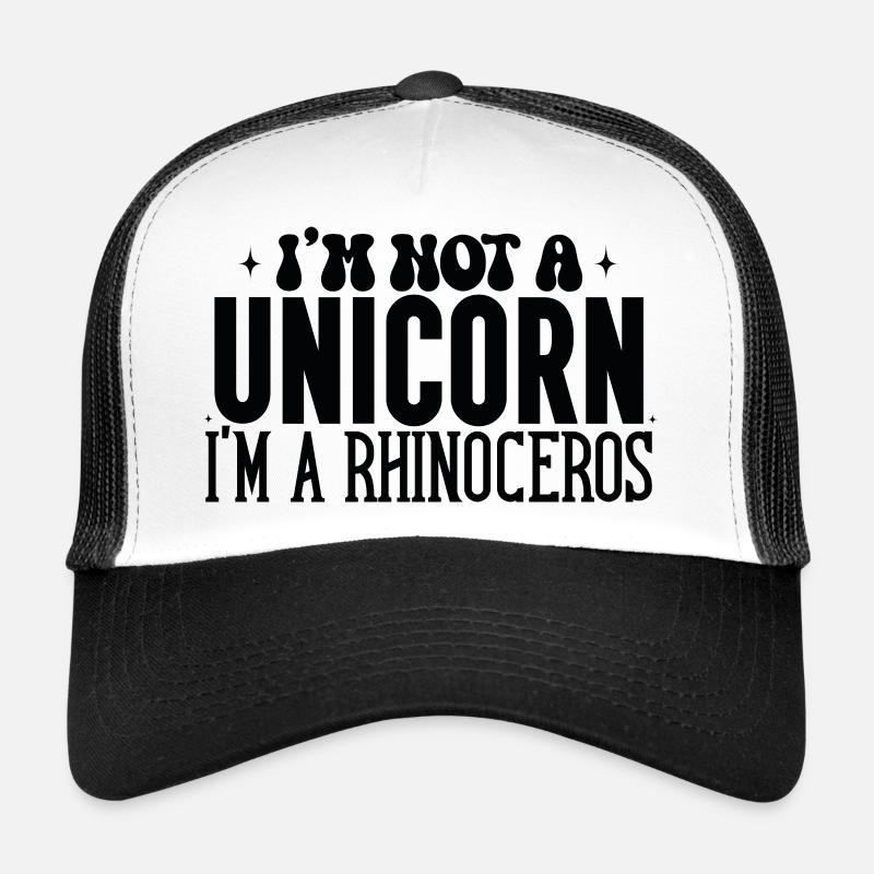 Unicorn - Trucker Cap - Weiß/Schwarz
