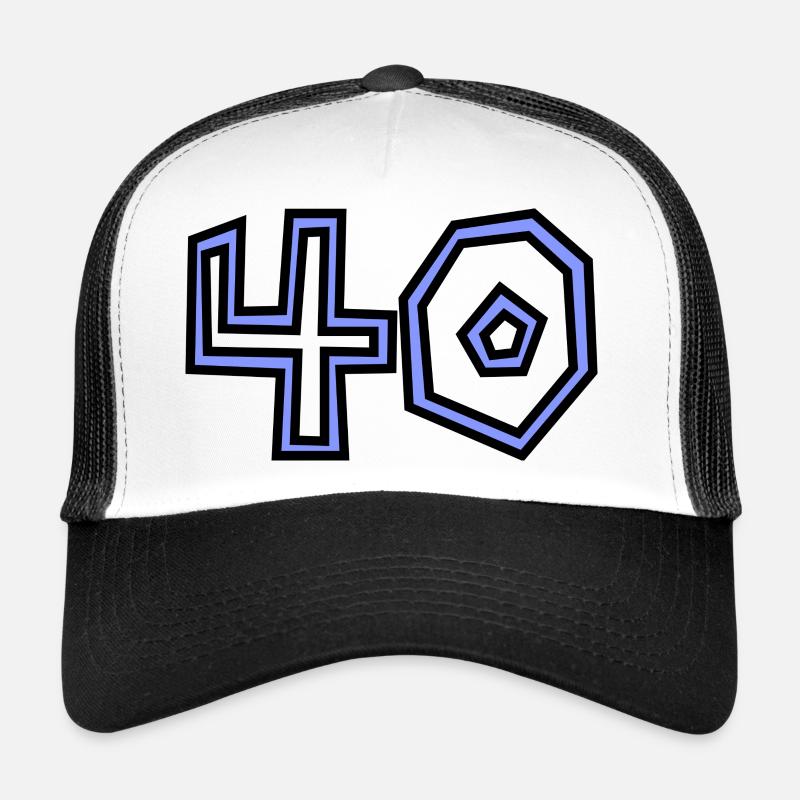40. 40 ANS. 40e ANNIVERSAIRE. ANNIVERSAIRE 40 ANS. Casquette trucker 