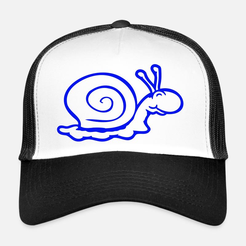 coquille d'escargot limace escargot sourit doucement Casquette trucker 