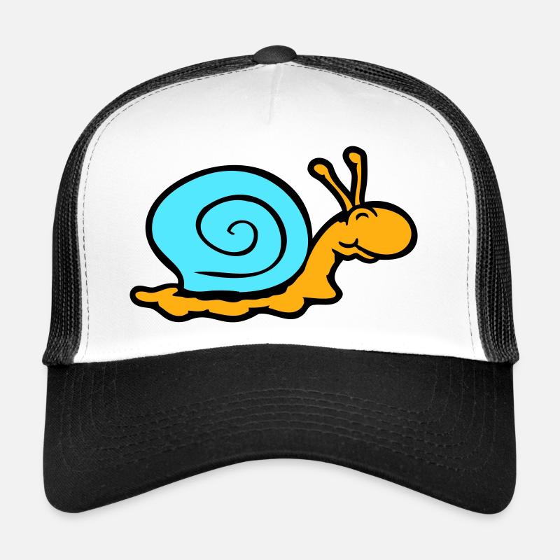 coquille d'escargot limace escargot sourit doucement Casquette trucker 
