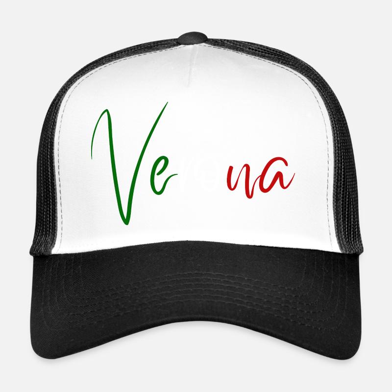 Amo Verona, elegant minimalist design Trucker Cap