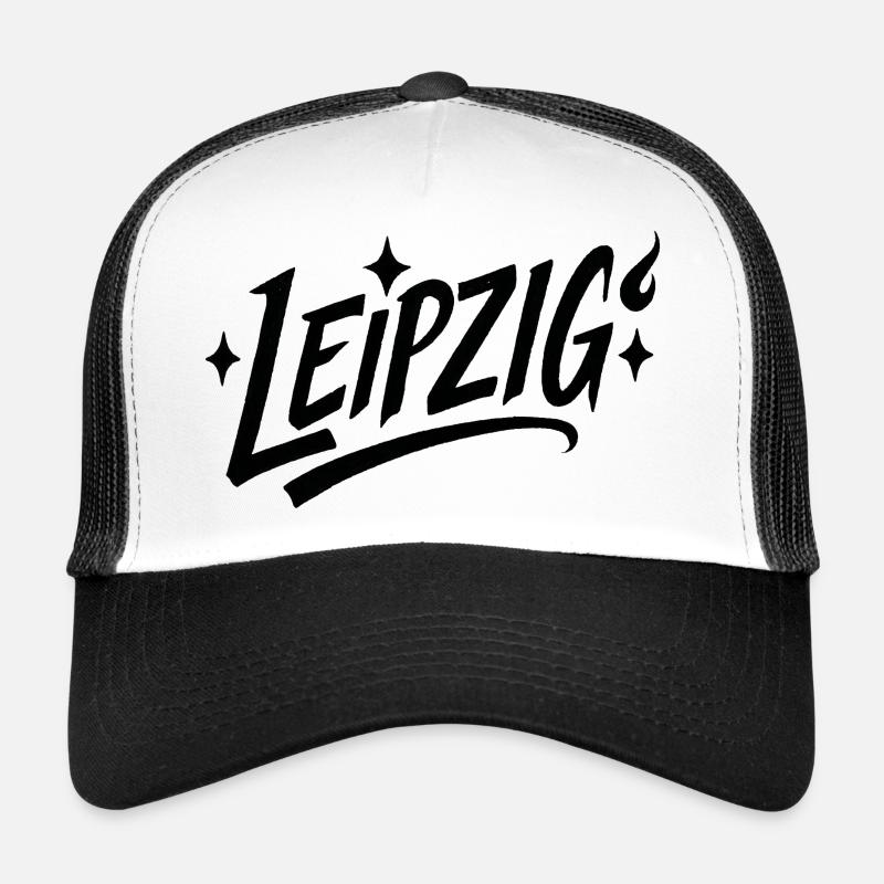 Leipzig Sternen-Schriftzug Trucker Cap